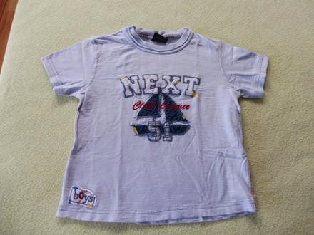 Svetlomodré tričko s loďkou 110 next, next,110