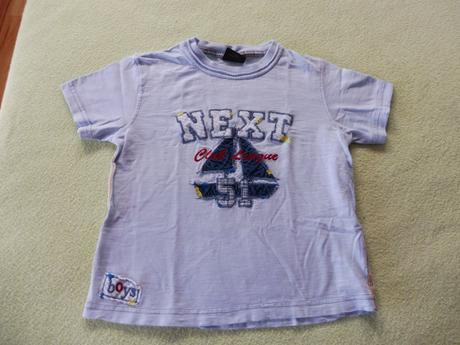 Svetlomodré tričko s loďkou 110 next, next,110