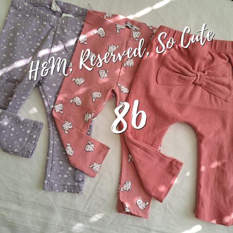 Trojbalenie tenkých legín veľ. 86, h&m,86