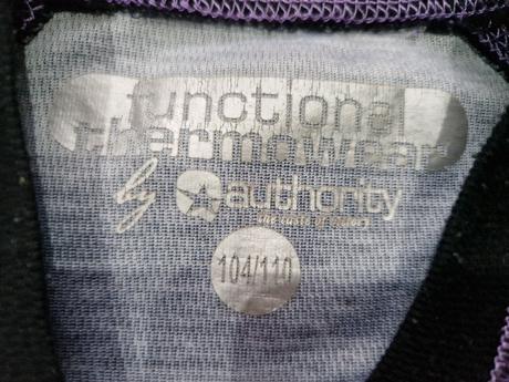 Funkčné prádlo, authority,110