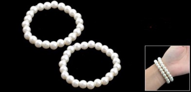 Dvojitý perlový náramok,