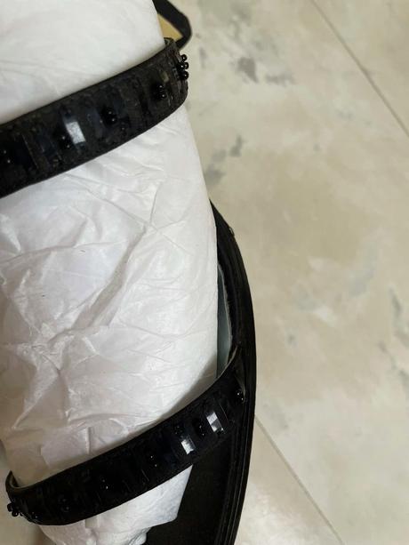 Spoločenské sandálky s trblietkami, 38