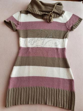 Pletené šaty s rolákom č.38/40, 38