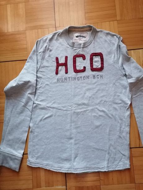 Pánska šedá mikina hollister, hollister,l