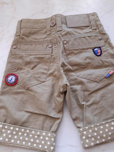 Nádherné šortky, denim,92