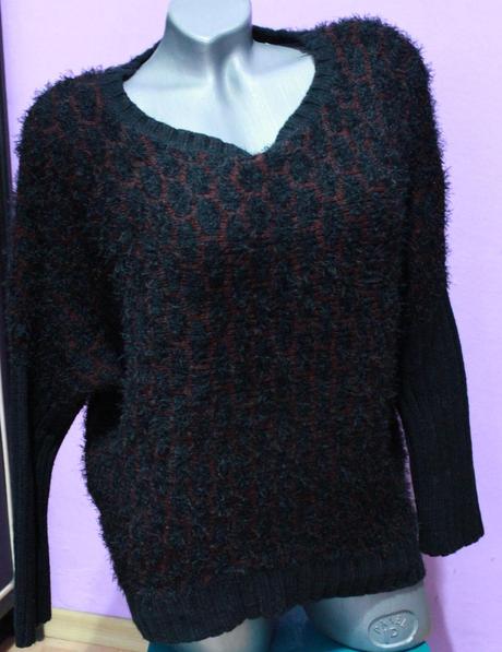 Pulover - moderny chlpaty, xl