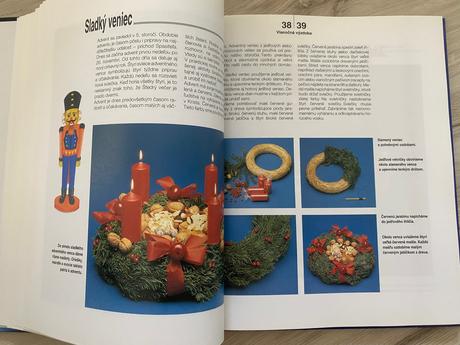 Čaro adventu a vianoc vianočná retro kniha,