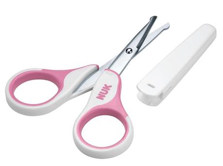 Nuk zdravotné nožnice s krytom ruzove,