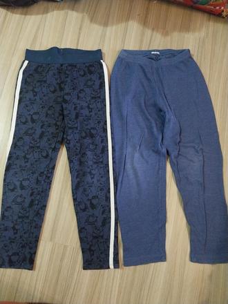 2x pyzamkove nohavice, 128