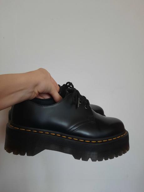 Dr. martens kožené topánky mary jane s platformou, 39