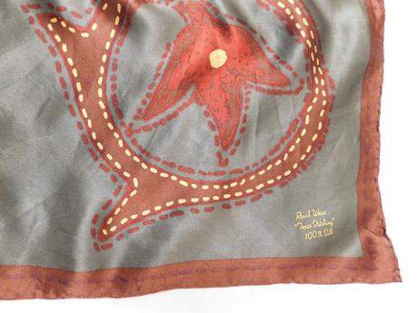 Ranch wear texas stitching luxusna hodvabna šatka, l