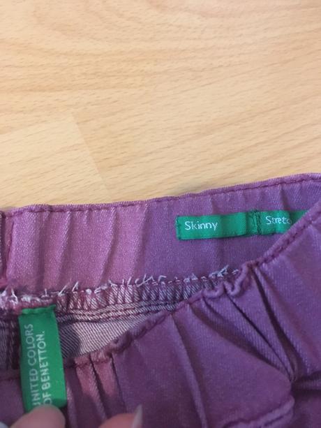 Fialove jeginsy benetton, benetton,104