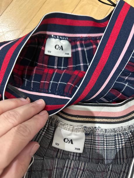 Skladana sukna 2 ks, c&a,122