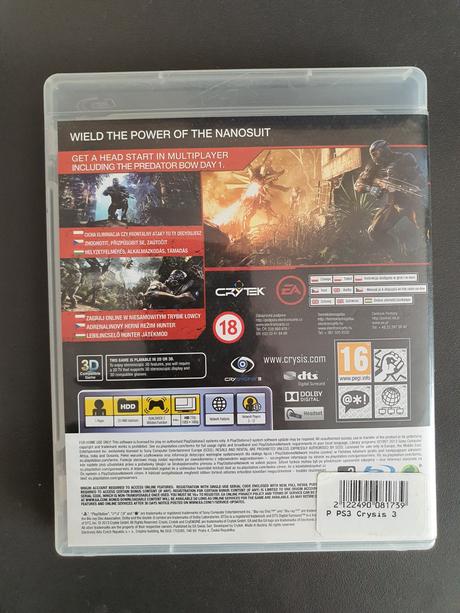 Hra crysis ps3, 