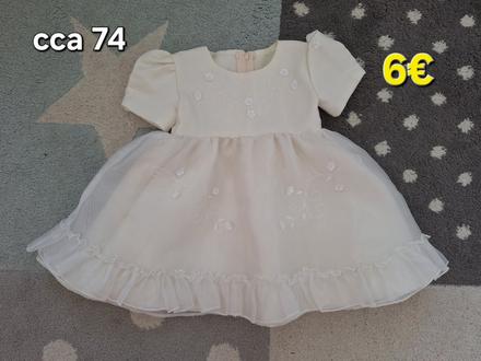 Slavnostne saty na krst/svadbu 74/80, 74