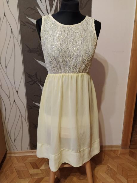 Žlté šaty. veľ.xs alebo 158, xs