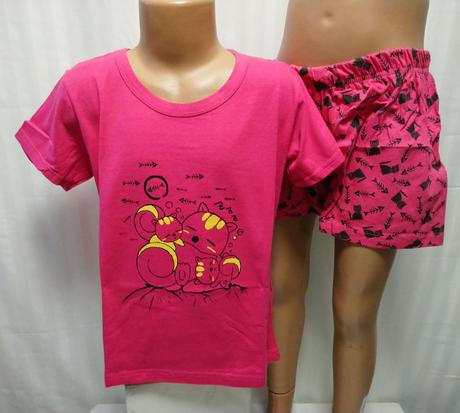 Dievč. cyklámenové pyžamo mačičky v & k, 110-116, 116