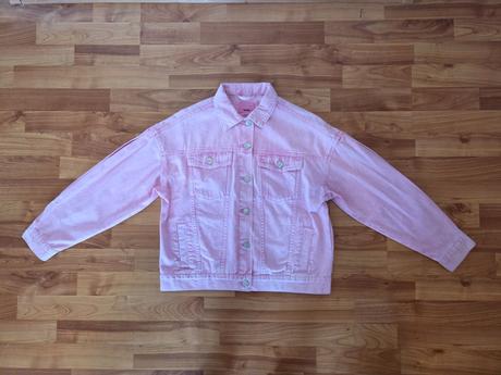 Ružová rifĺová bunda, sinsay,152