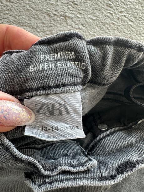 Elastické slim fit džínsy, zara,134
