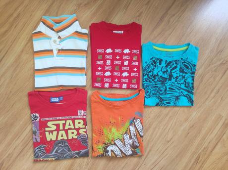 5 x tričko, cena za všetky spolu, 122