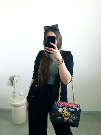 Čierne sako s rozparkom 34, river island,34