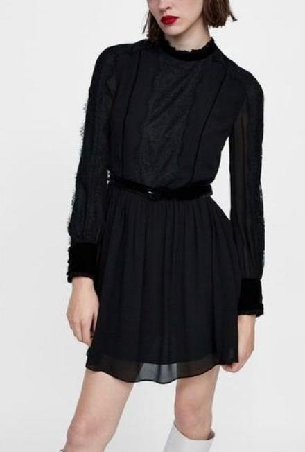 Zara spoločenské (malé čierne) šaty veľ. s, zara,s