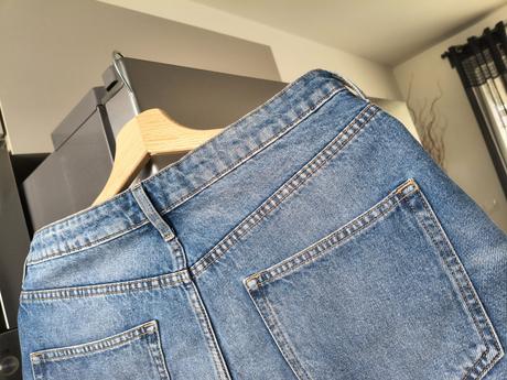 H&m riflové šortky s vysokým pásom m, h&m,m