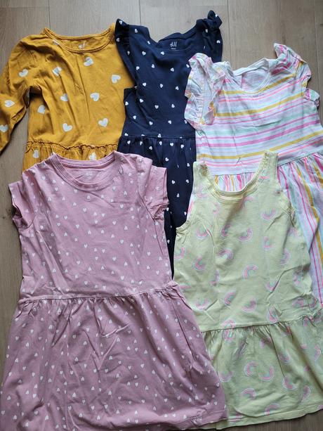 Balik letneho oblecenia 110/116 saty, 104–116