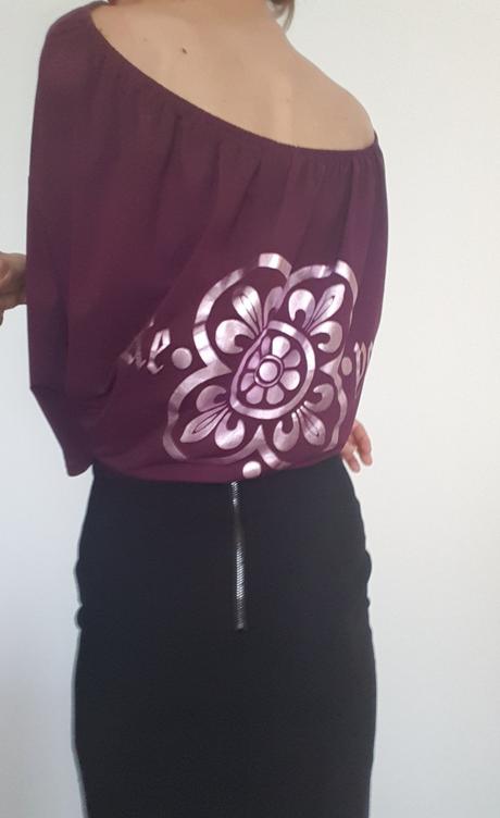 Tricko s netopierymi rukavmi, s