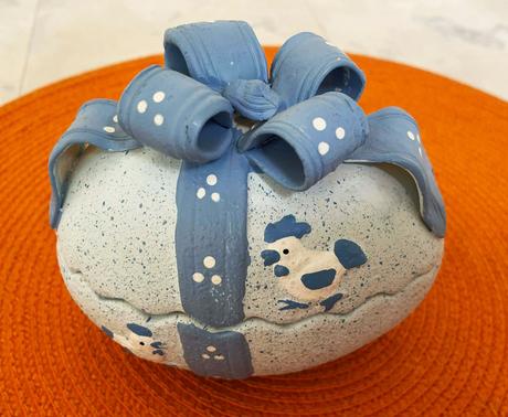 Keramické veľkonočné vajíčko,