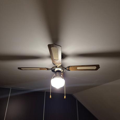 Stropný ventilátor so svietidlom, 