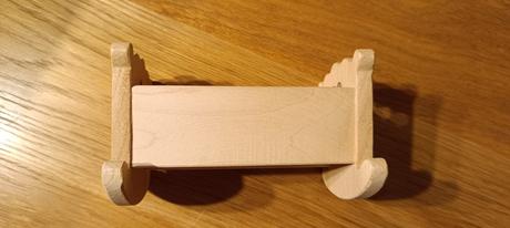 Drevená kolíska pre malé bábiky, 