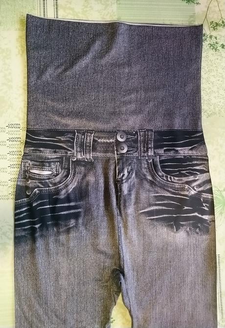 Dámske sivé slim jeggingsy, vysoký pás, s/m, m