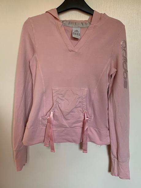 Adidas ružová mikina s kapucňou, adidas,s