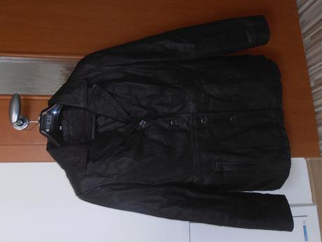 Kožené dlhšie sako/kabátik, c&a,m