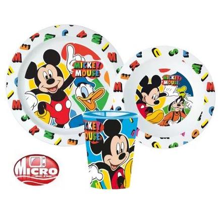 Detský jedálenský set mickey mouse blue, 