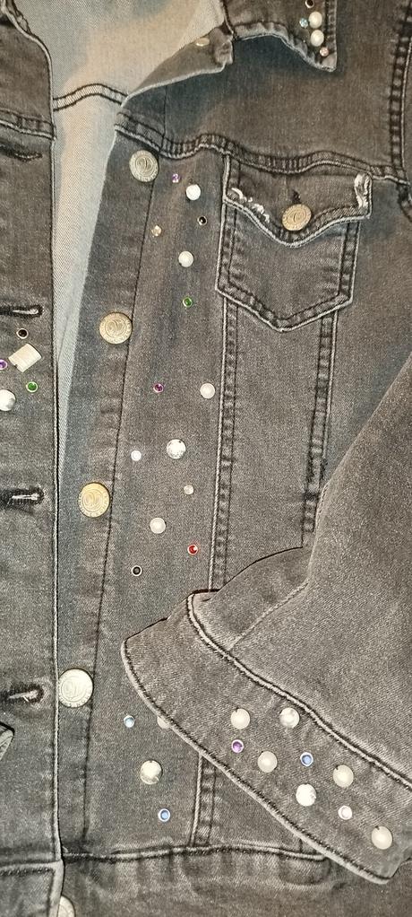 Dámska riflova bunda, l