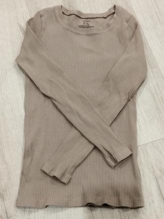 Vrubkované tričko s dlhým rukávom lindex, lindex,128