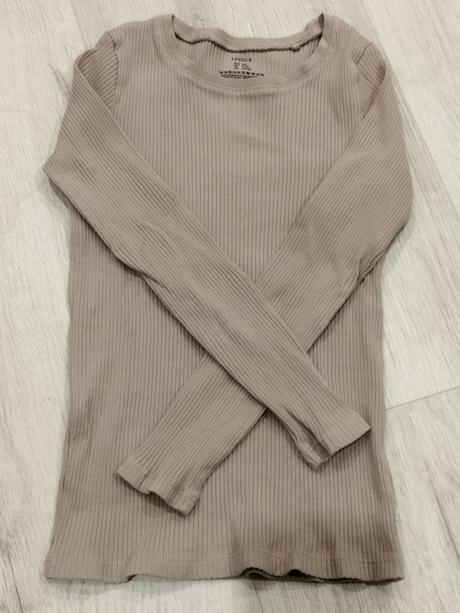 Vrubkované tričko s dlhým rukávom lindex, lindex,128