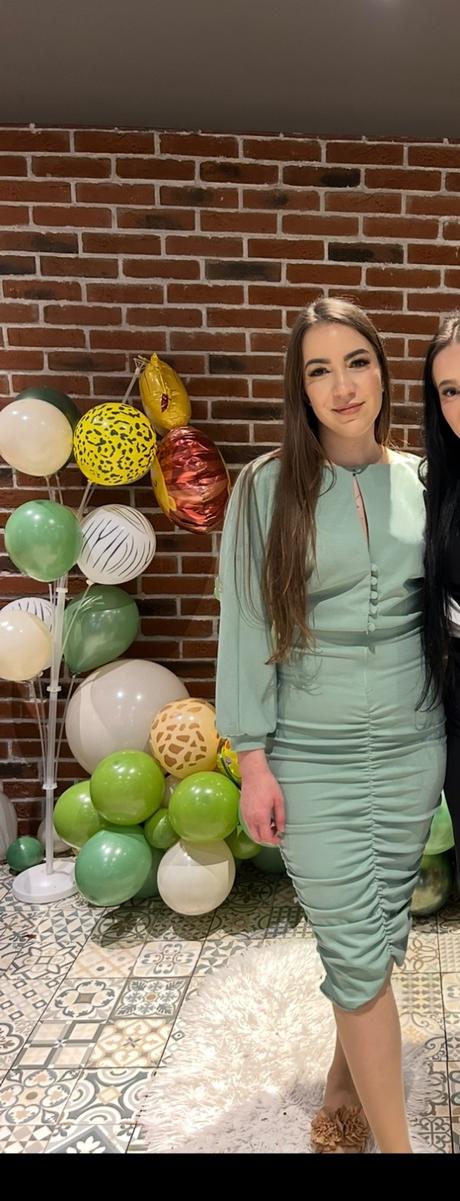 Zelene mentolove šaty, s