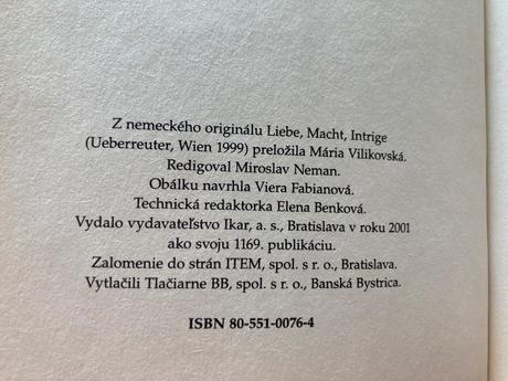 Láska, moc a intrigy (2001),