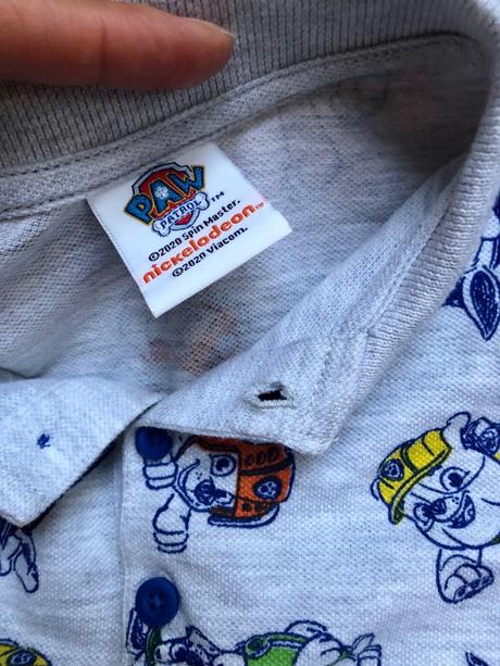 Tričko s golierom paw patrol, f&f,110