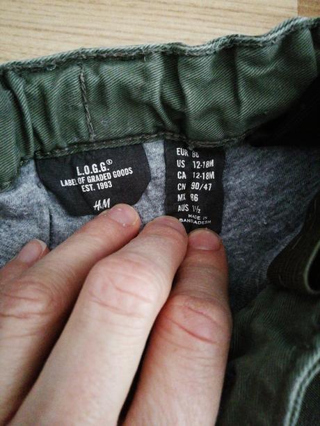 Nohavice zateplene hm, h&m,86