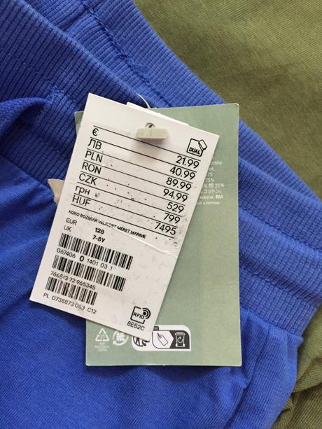 Chlapcenske tenke teplaky 3ks balenie, 7-8 rokov, h&m,128