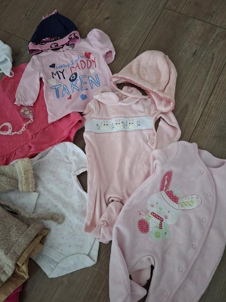 Balík jarneho oblečenia pre dievčatko 0-3 mesiac, 50–62