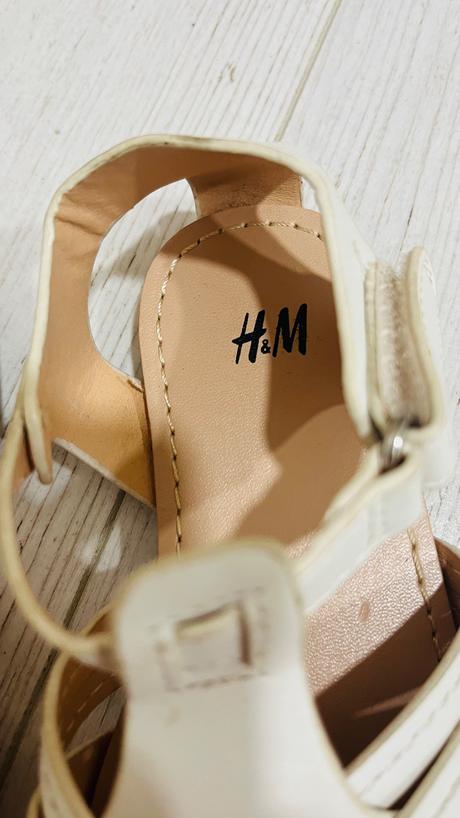 Biele sandále h&m 26, h&m,26