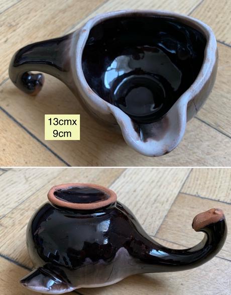 Keramická naberačka kanvička,