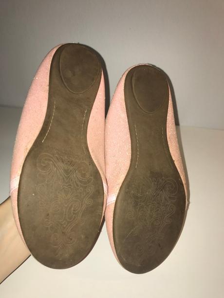 Ružové ligotavé balerínky zn. pink, 33