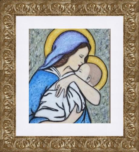 Obraz panna mária s ježišom, 