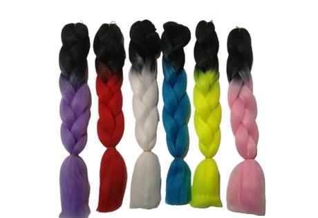 Kanekalom ombré - výroba copov a afro účesov,